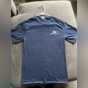 Navy Short-Sleeve Cotton T-Shirt